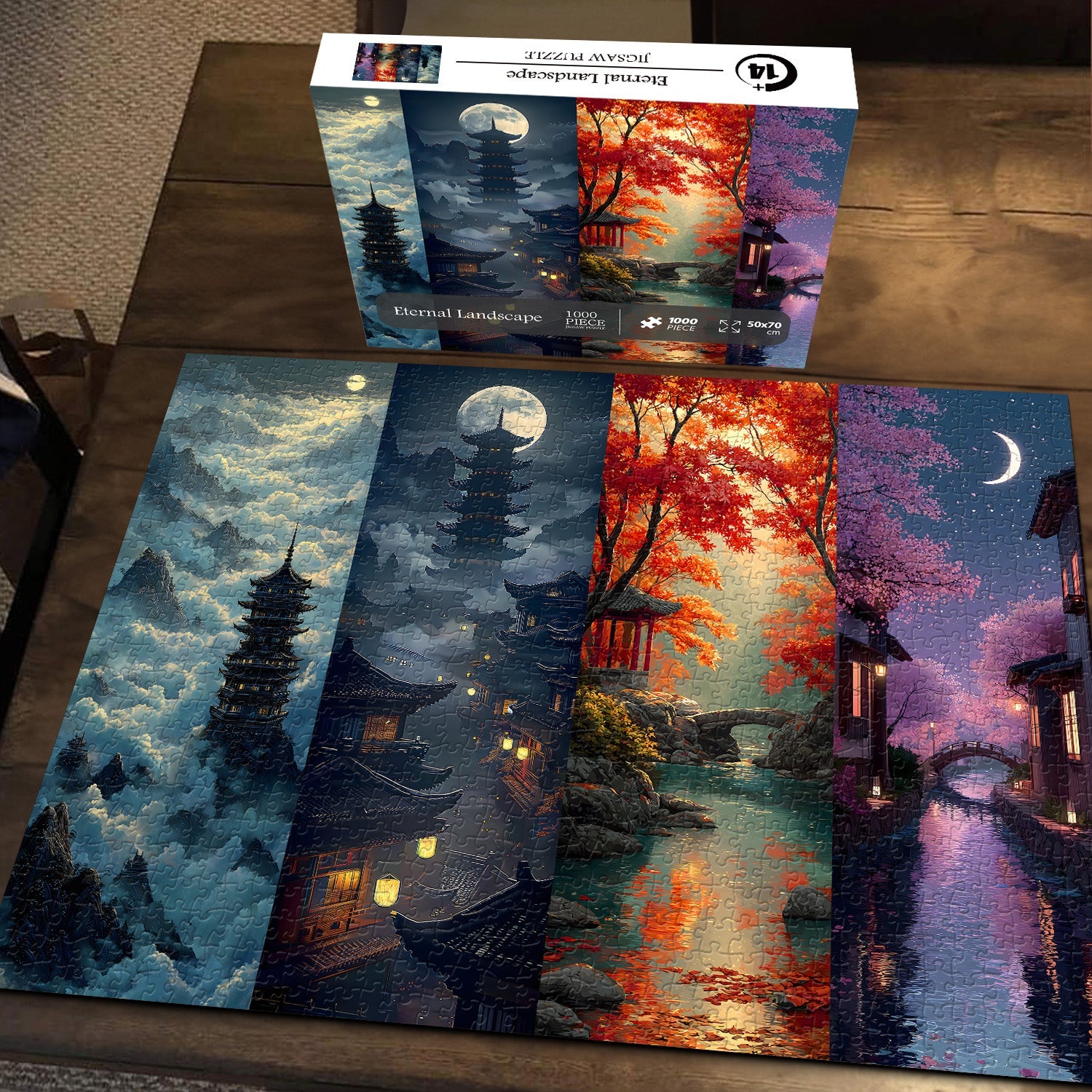 Puzzle con paesaggio eterno, 1000 pezzi