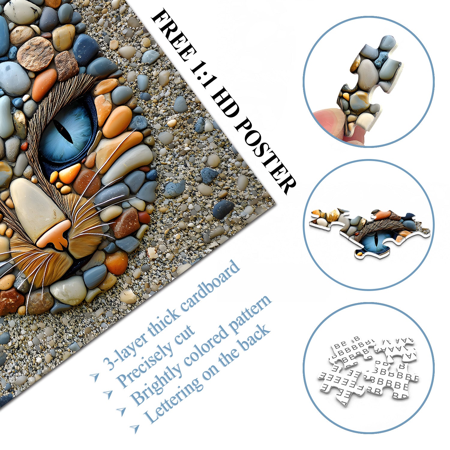 Puzzle de puzzle en pierre 1000 pièces