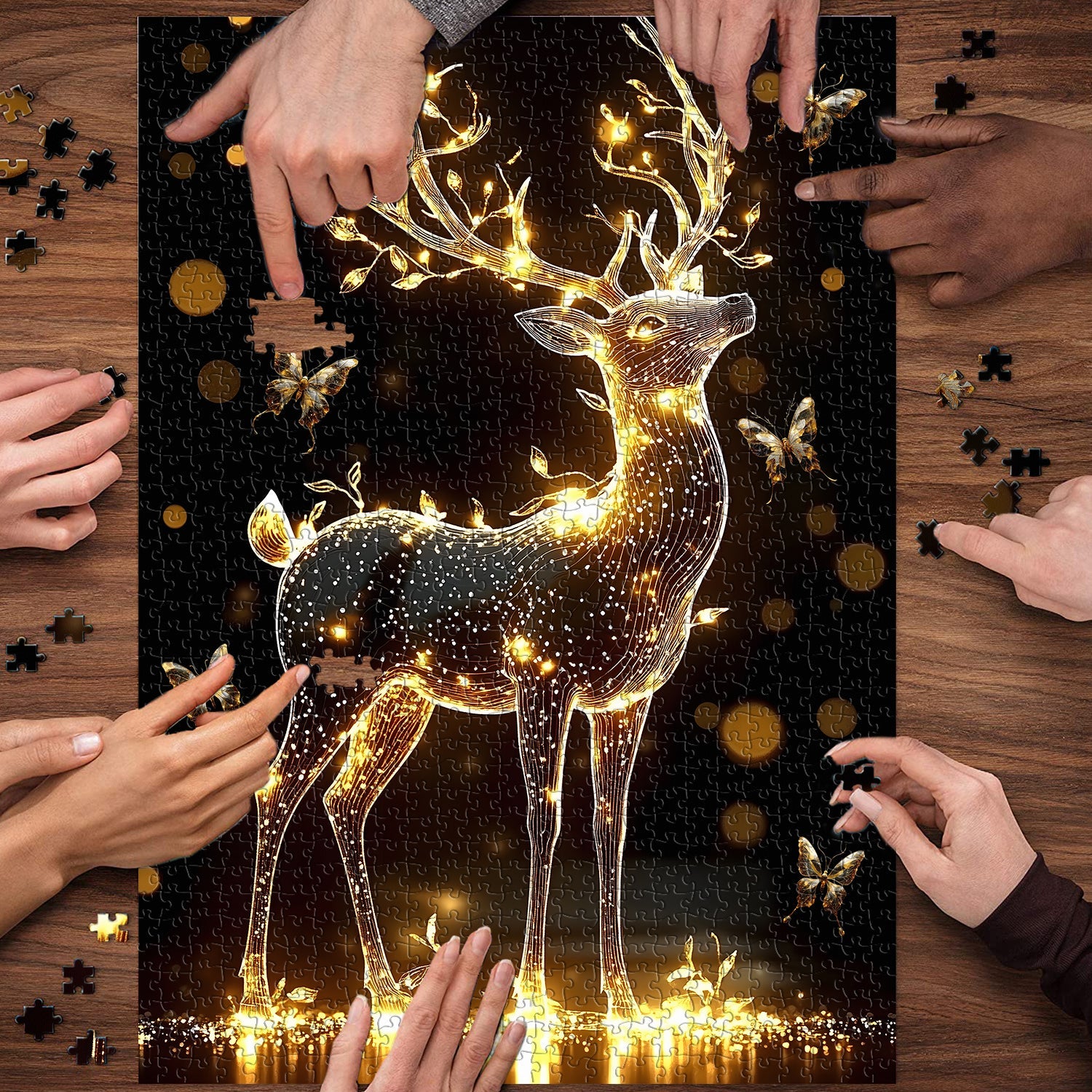Cerf de puzzle léger 1000 pièces