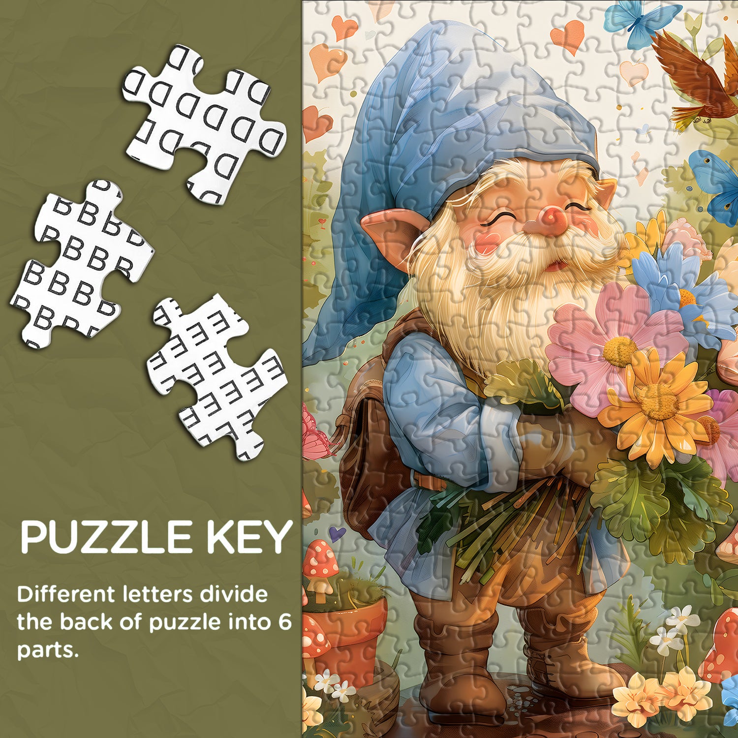 Garden Gnome Jigsaw Puzzles 1000 Pieces