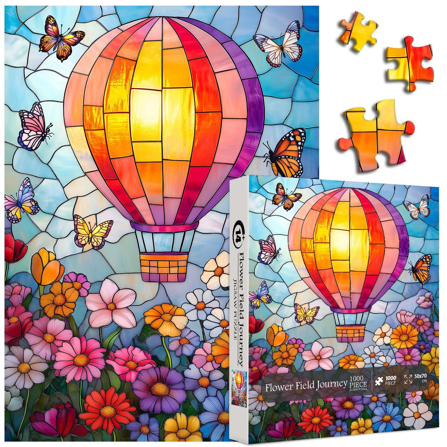 Flower Field Journey puzzle puzzle 1000 pezzi