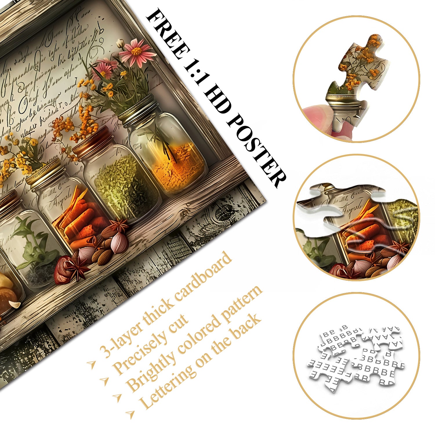 Puzzle spezie naturali puzzle 1000 pezzi