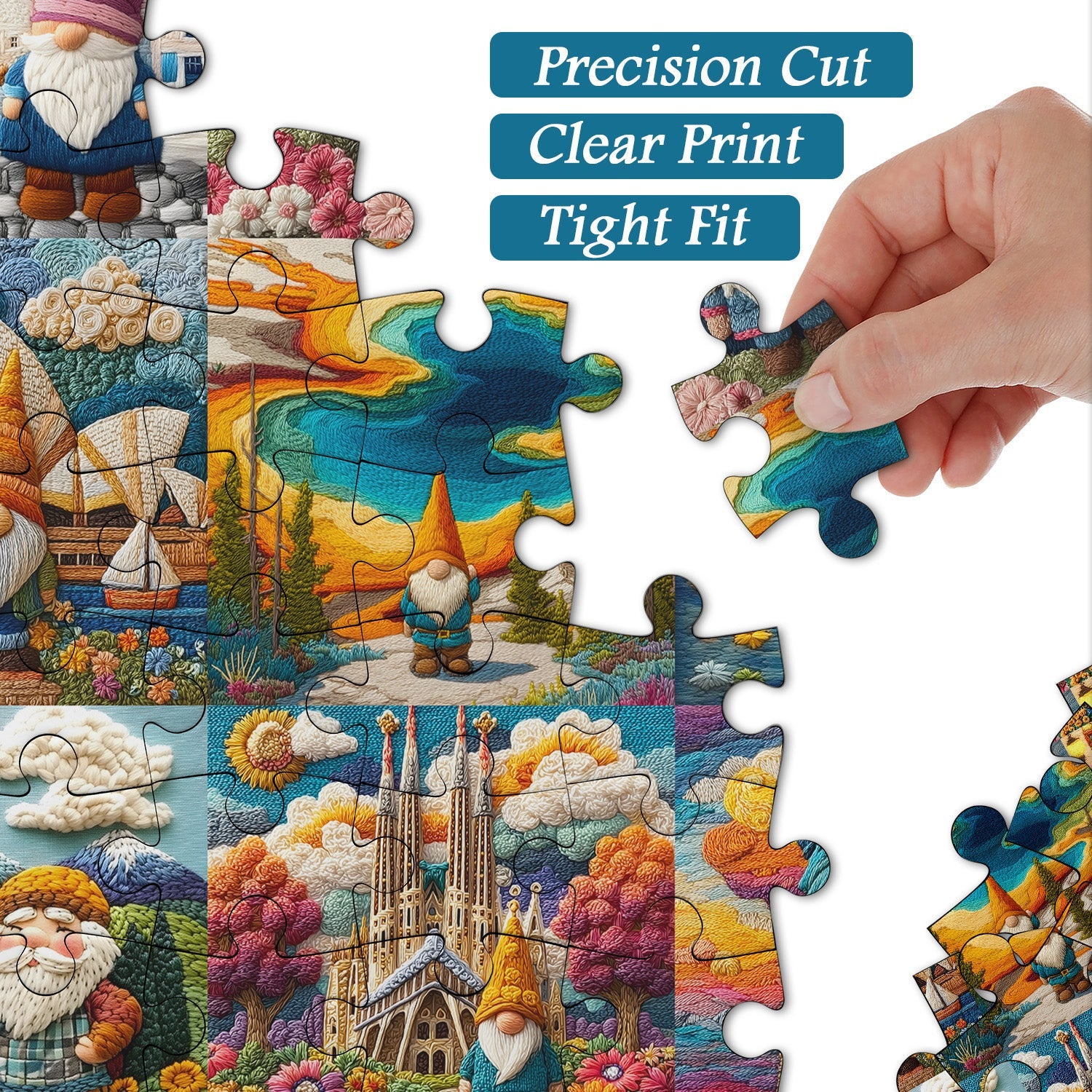 Puzzle Gnome Voyage 1000 Pièces