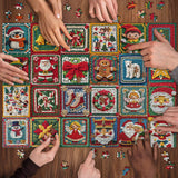 Weihnachtshäkelpuzzle 1000 Stücke