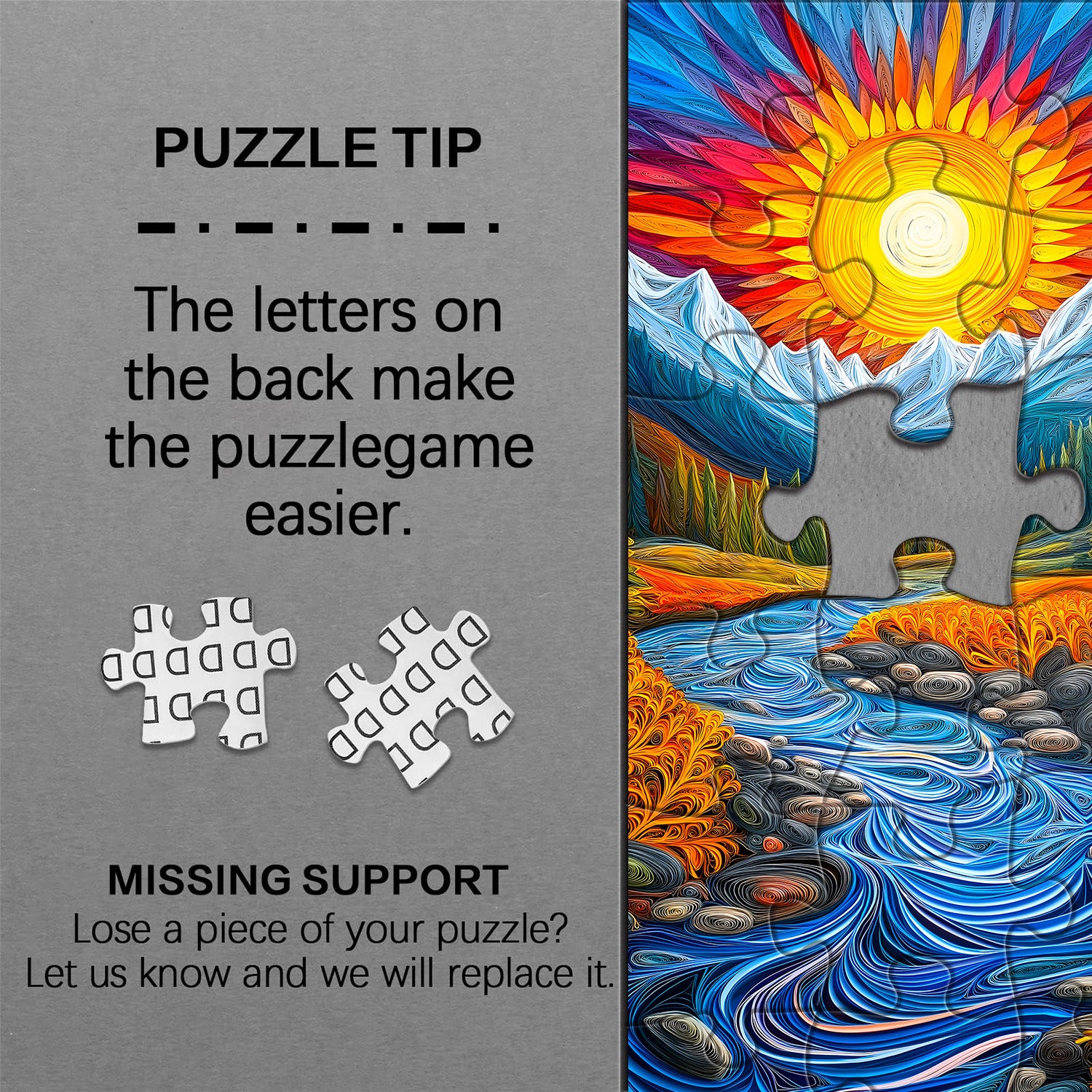 Dreamy Mountains Flüsse Jigsaw Puzzle 1000 Stücke