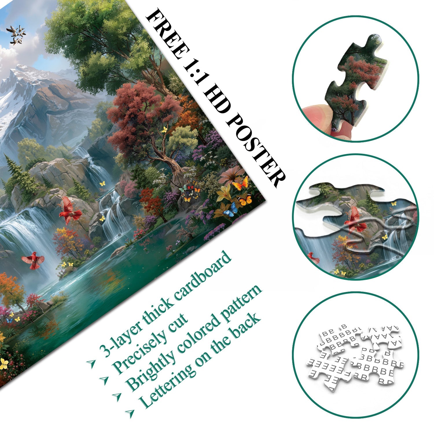 Puzzle de 1000 pièces du Pays des Fées des Cascades