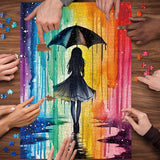 Pieci di puzzle da donna colorata 1000 pezzi