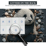 Rock art panda puzzle puzzle 1000 pezzi