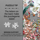 Pizzle de puzzle des plumes dorées 1000 pièces