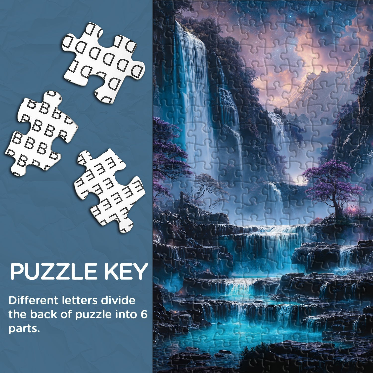 Puzzle a Sospensione Viola 1000 Pezzi