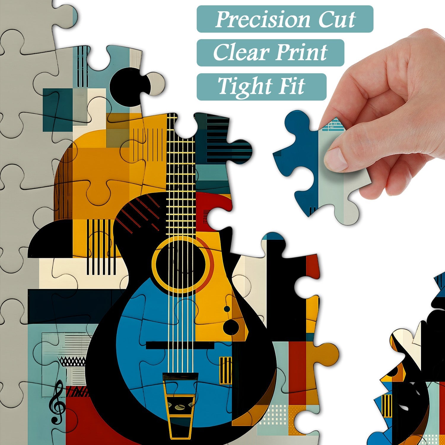 Modern Art Guitar Jigsaw Puzzle 1000 pezzi