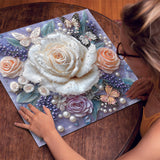 Puzzle rosa ingioiellate puzzle 1000 pezzi