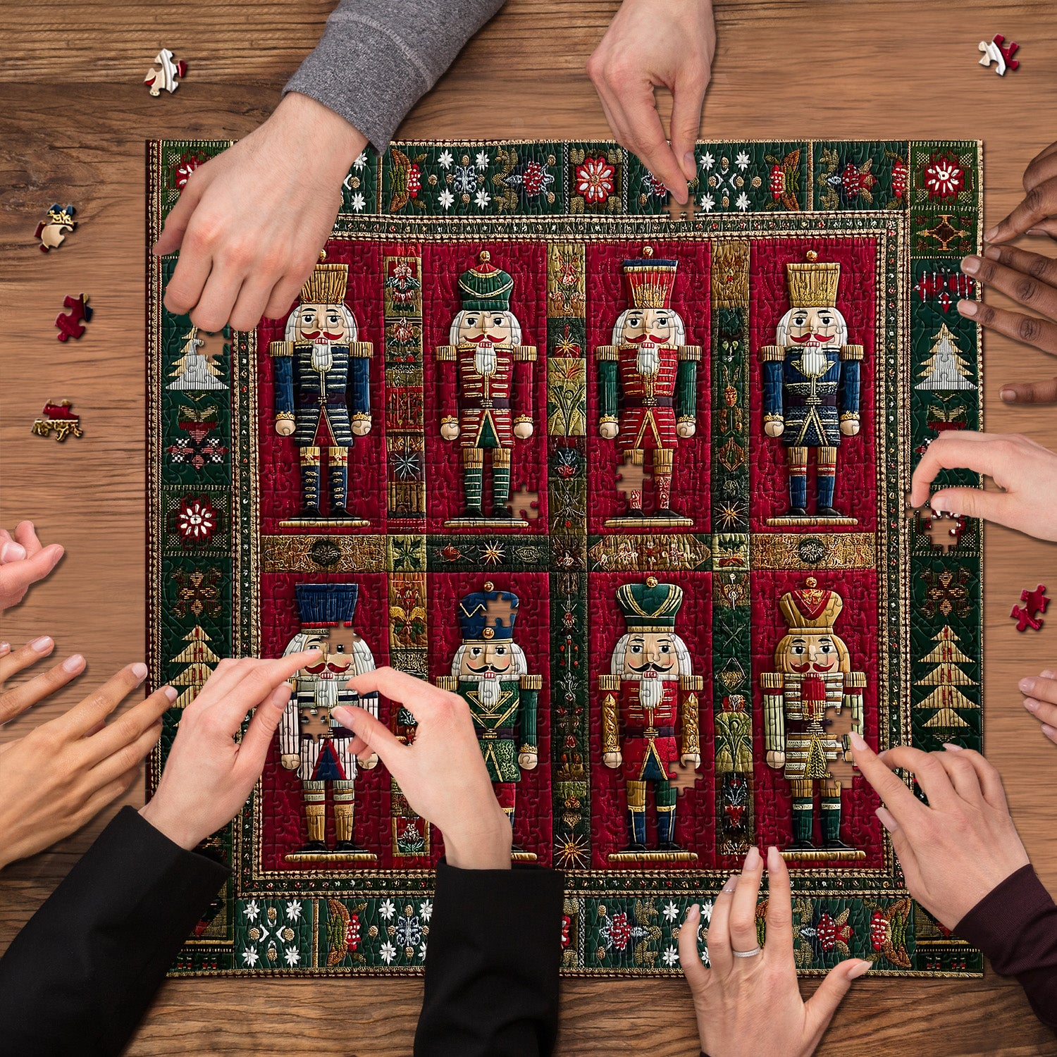 Christmas Nutcrackers Jigsaw Puzzle 1000 Piece