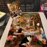 Puzzle da 1000 Pezzi del Cozy Cat Cafe