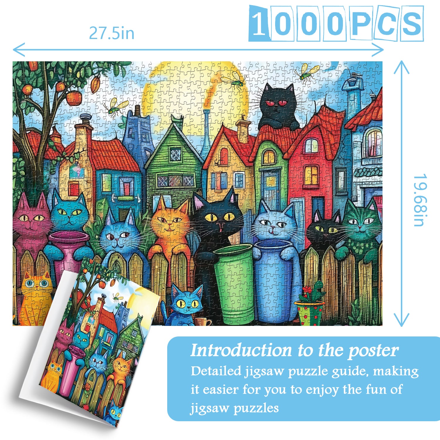 Vitality Cat Street Puzzles Puzzles 1000 pièces