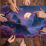 Puzzle du Pavillon des Fleurs de Cerisier 1000 pièces