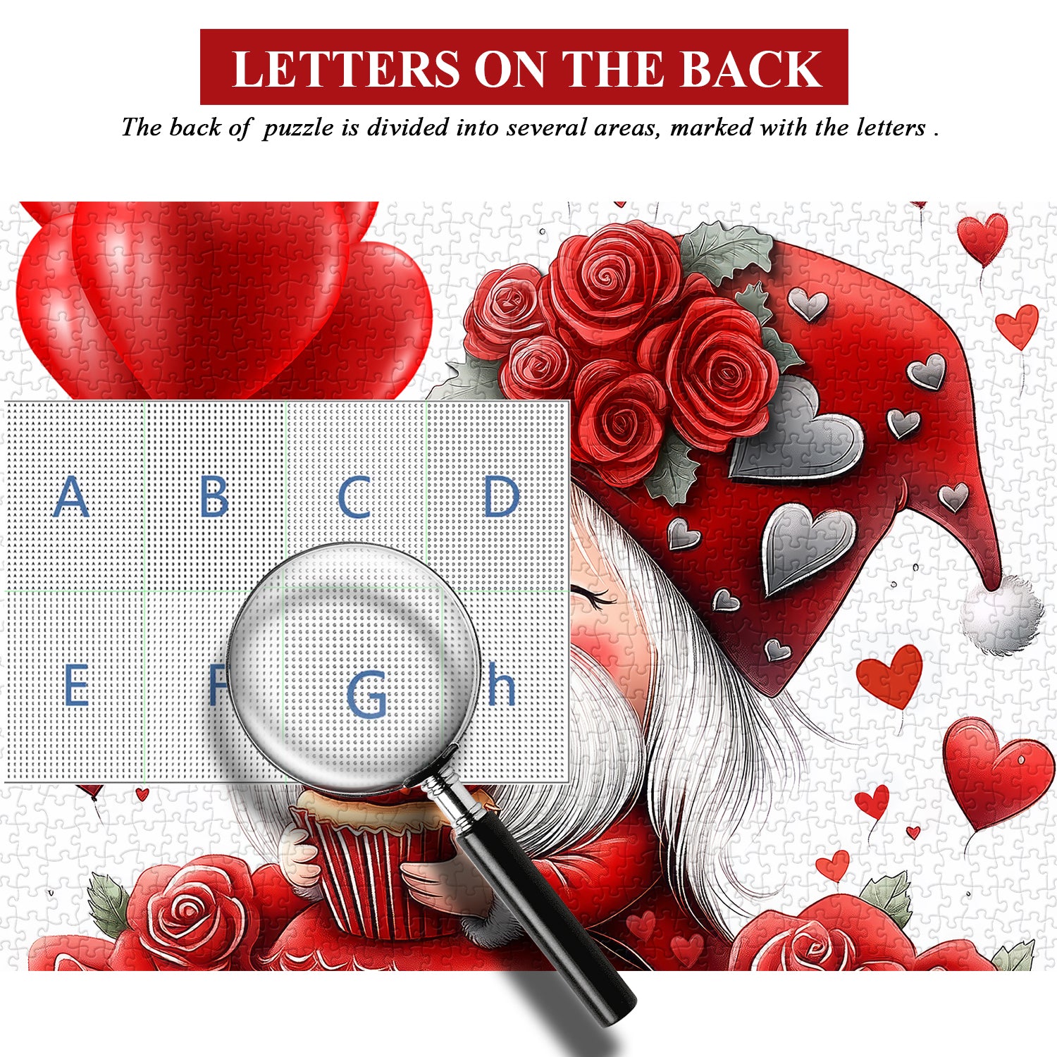 Valentine Gnome puzzle puzzle 1000 pezzi