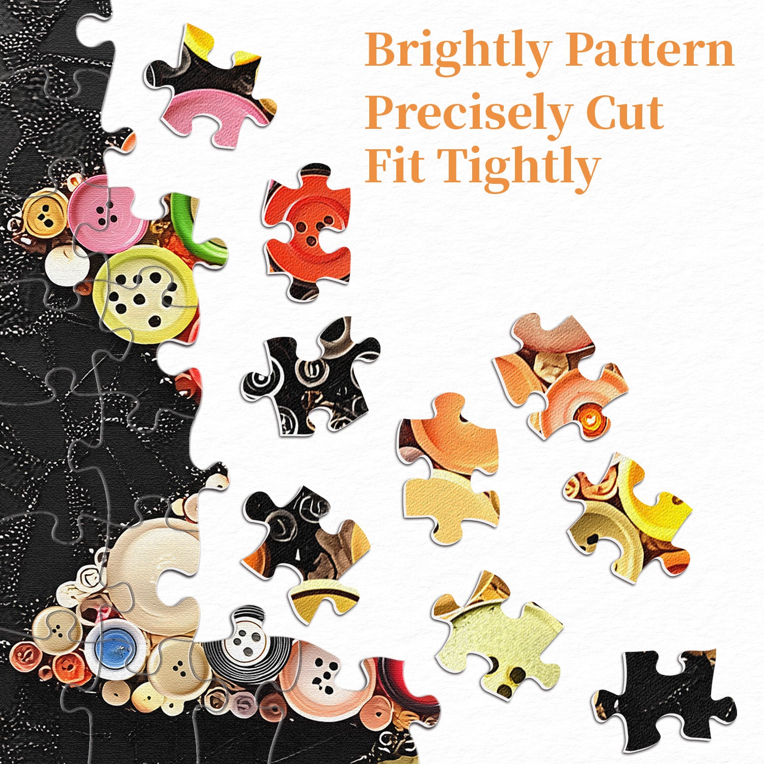 Button Sunflower Jigsaw Puzzles 1000 Pieces
