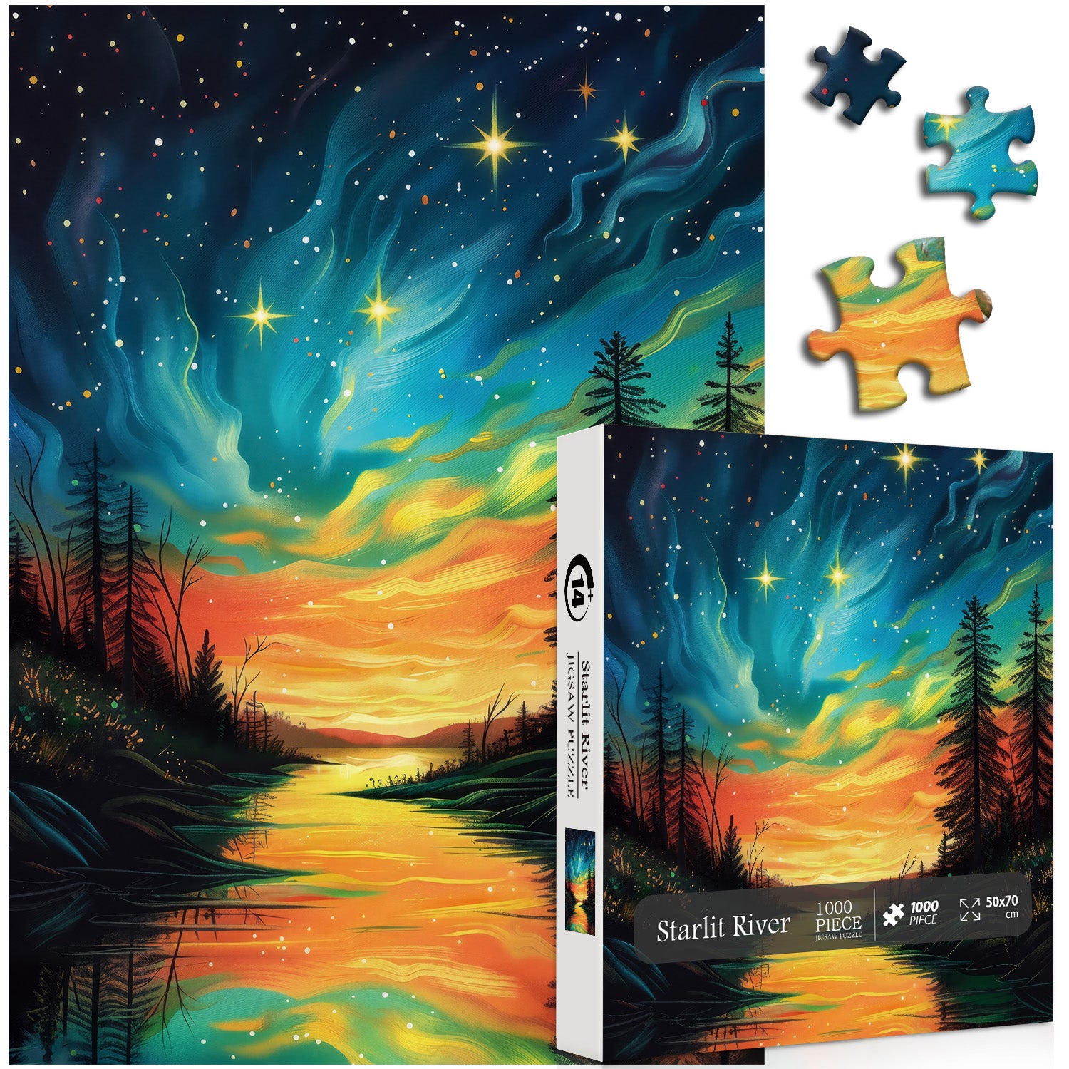 Starlit River Jigsaw Puzzle 1000 Pieces