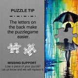 Pieci di puzzle da donna colorata 1000 pezzi