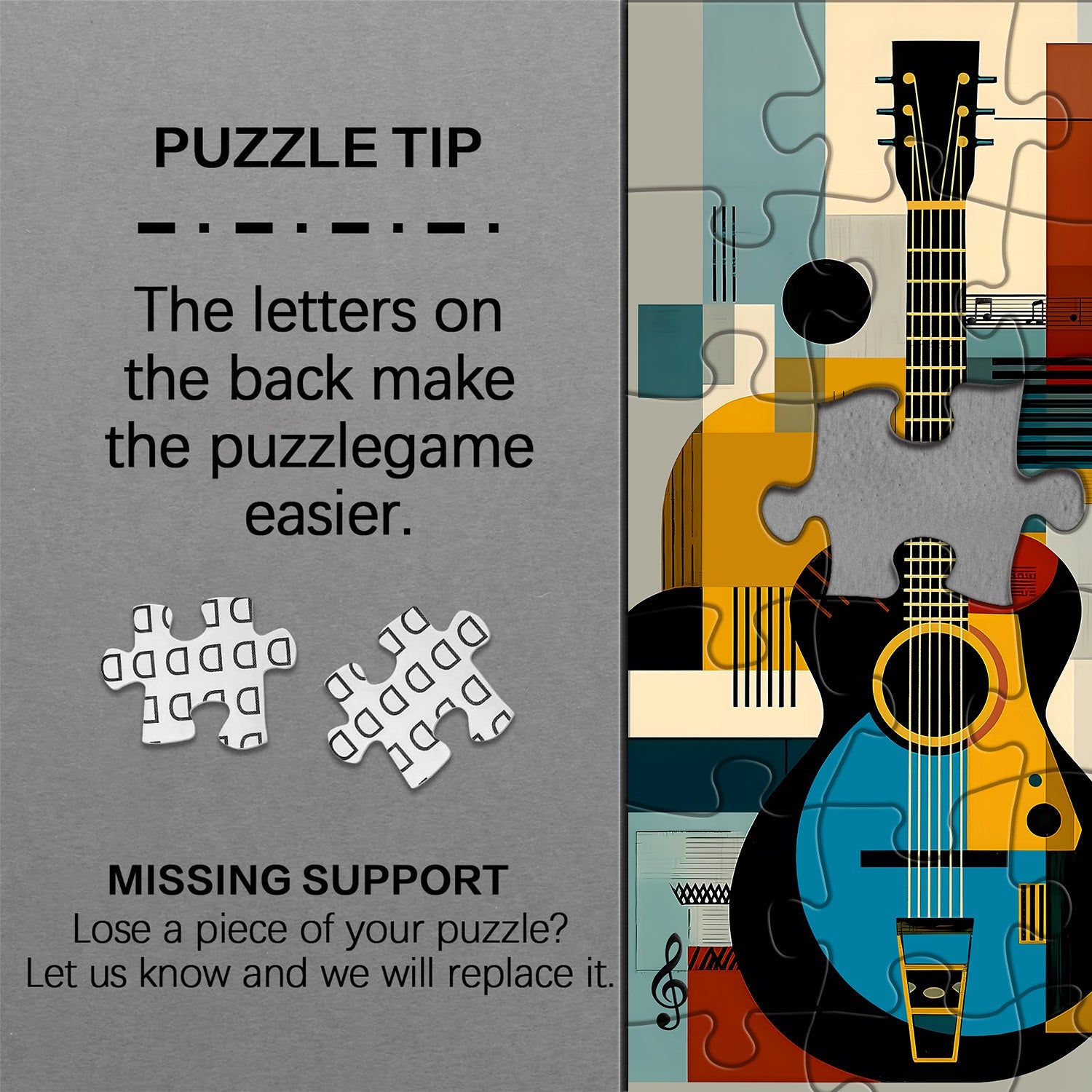 Modern Art Guitar Jigsaw Puzzle 1000 pezzi