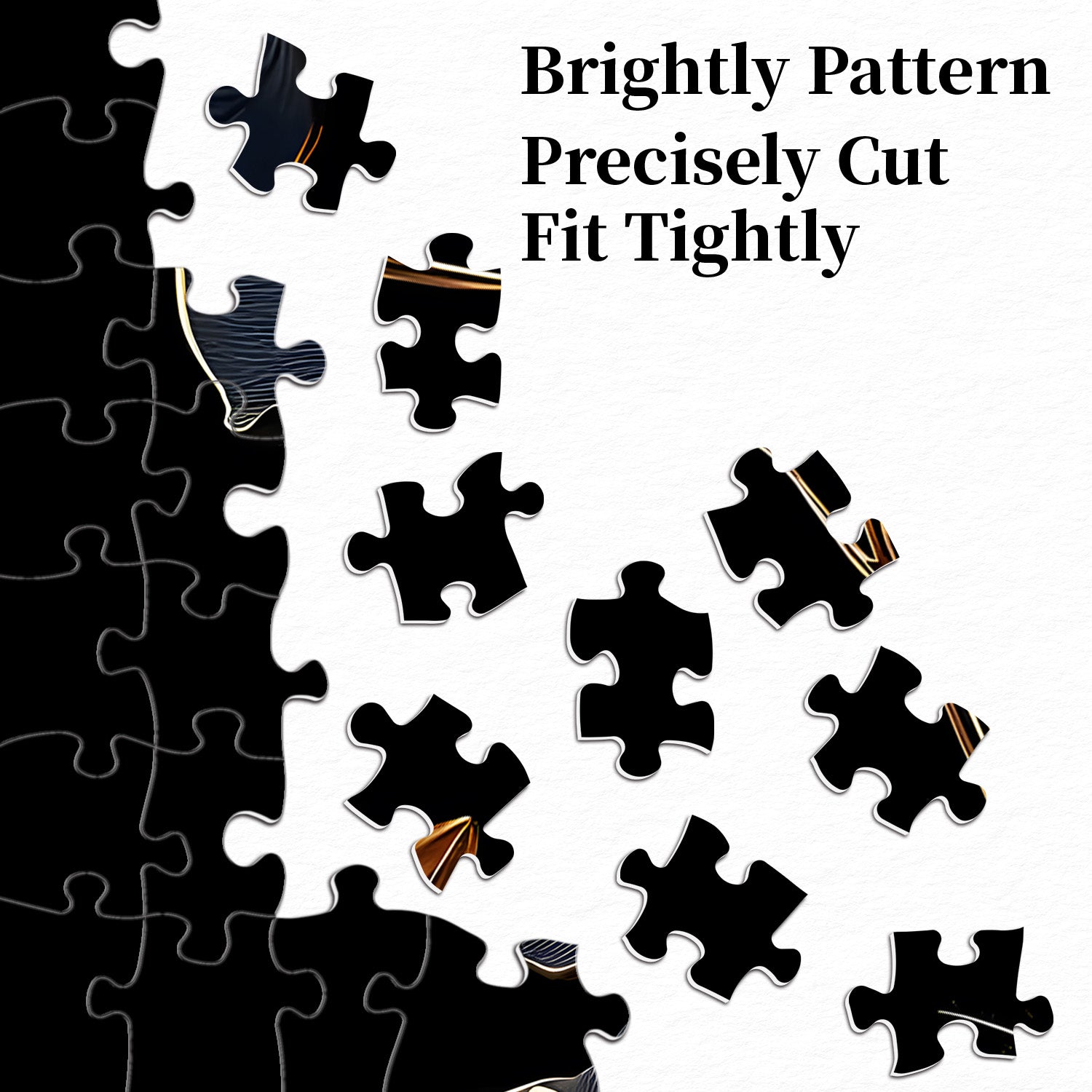 Puzzle da 1000 pezzi Rosa Oro Nero