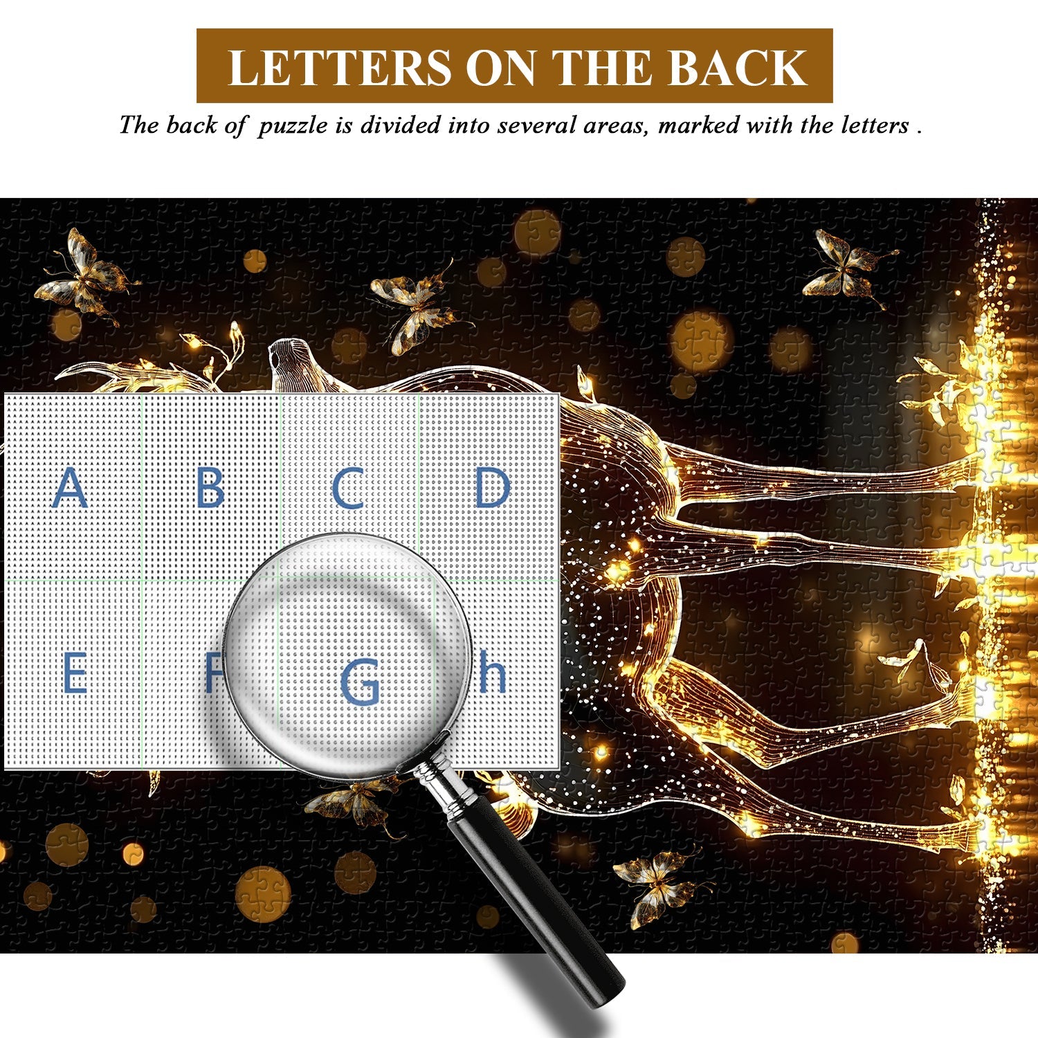 Cerf de puzzle léger 1000 pièces