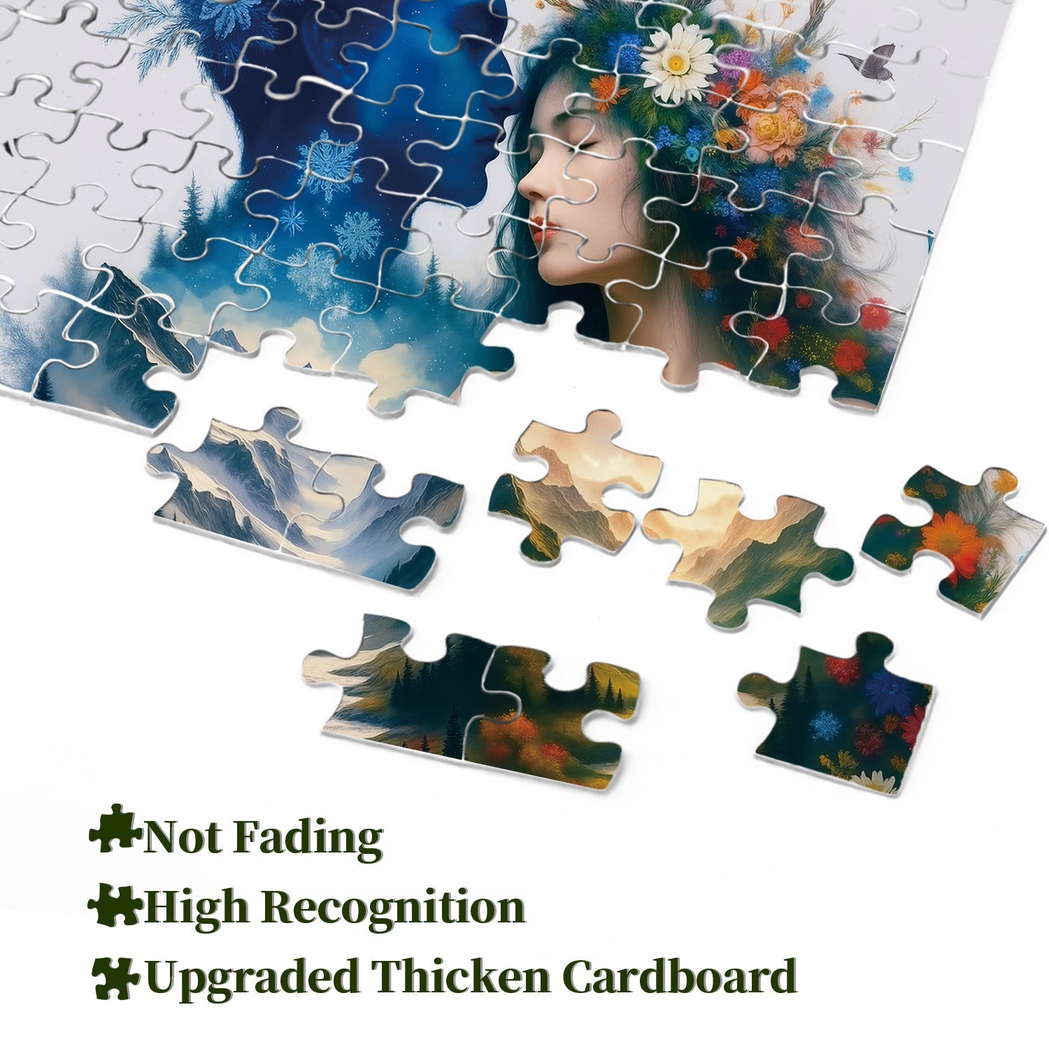 Puzzle Flor Y Escarcha 1000 Piezas