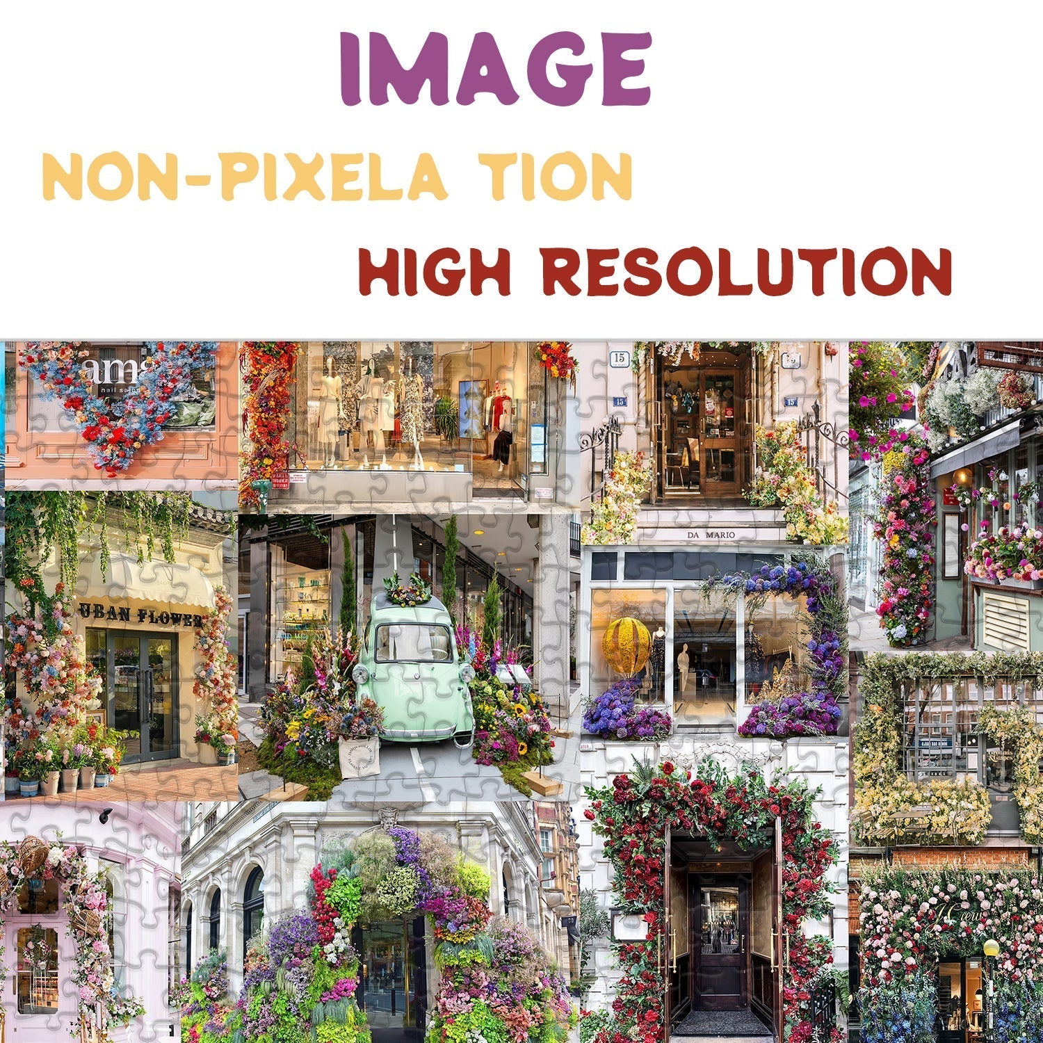 Straßenblumenausstellung Jigsaw Puzzle 1000 Stücke