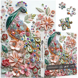 Pizzle de puzzle des plumes dorées 1000 pièces