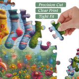 Rainbow Bird's Sock Party Puzzle 1000 pièces