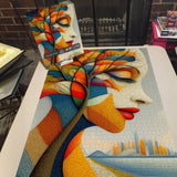 Puzzle del volto in crescita, 1000 pezzi