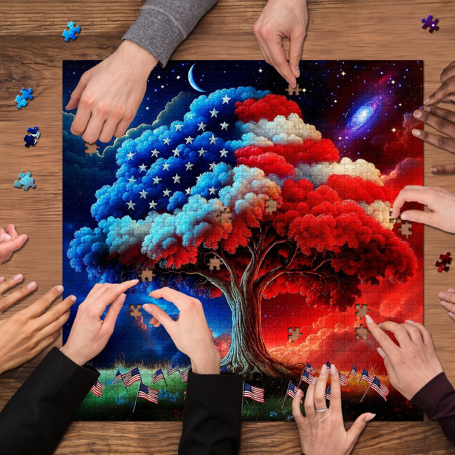 Puzzle del ramo della libertà, 1000 pezzi