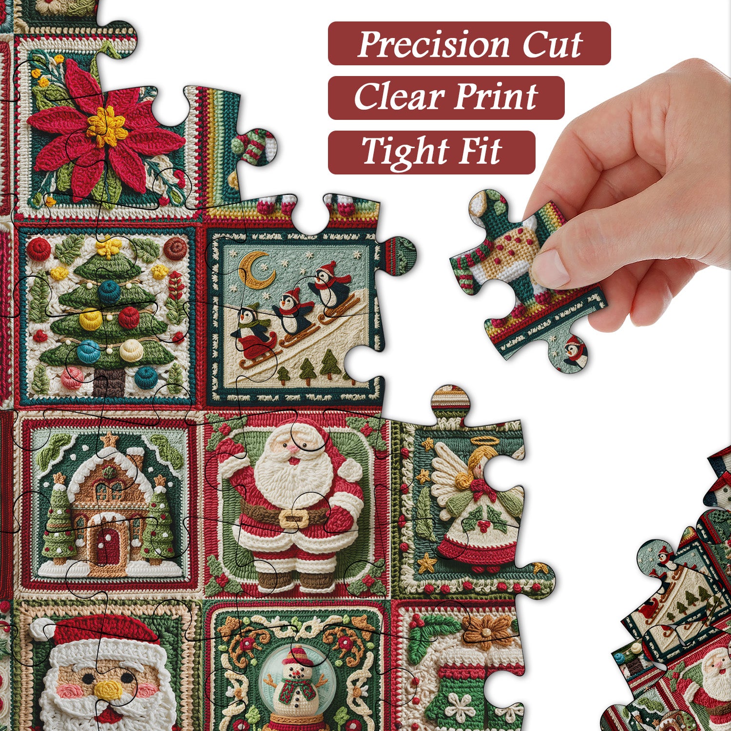 Freudige Weihnachts -Puzzles 1000 Stücke