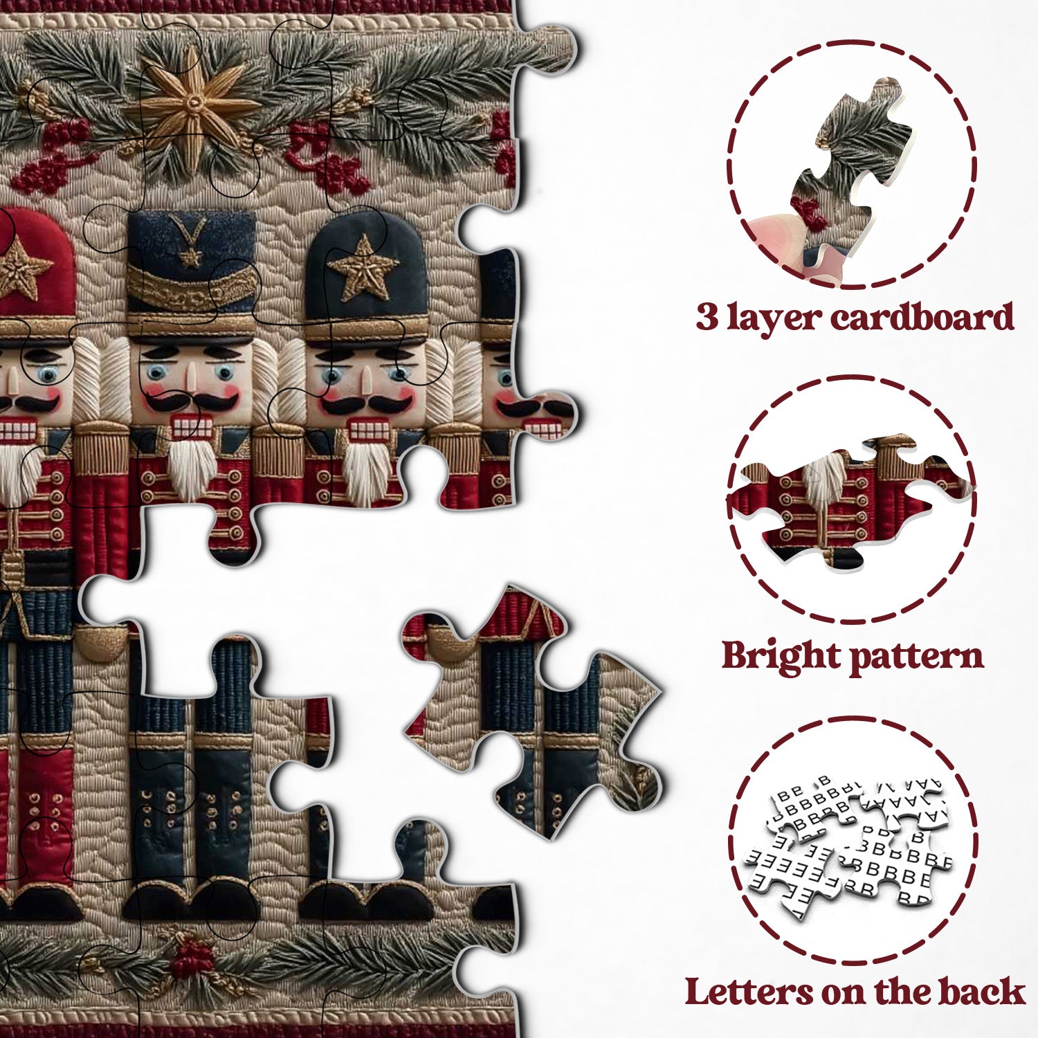 Weihnachts-Nussknacker-Puzzle 1000 Teile