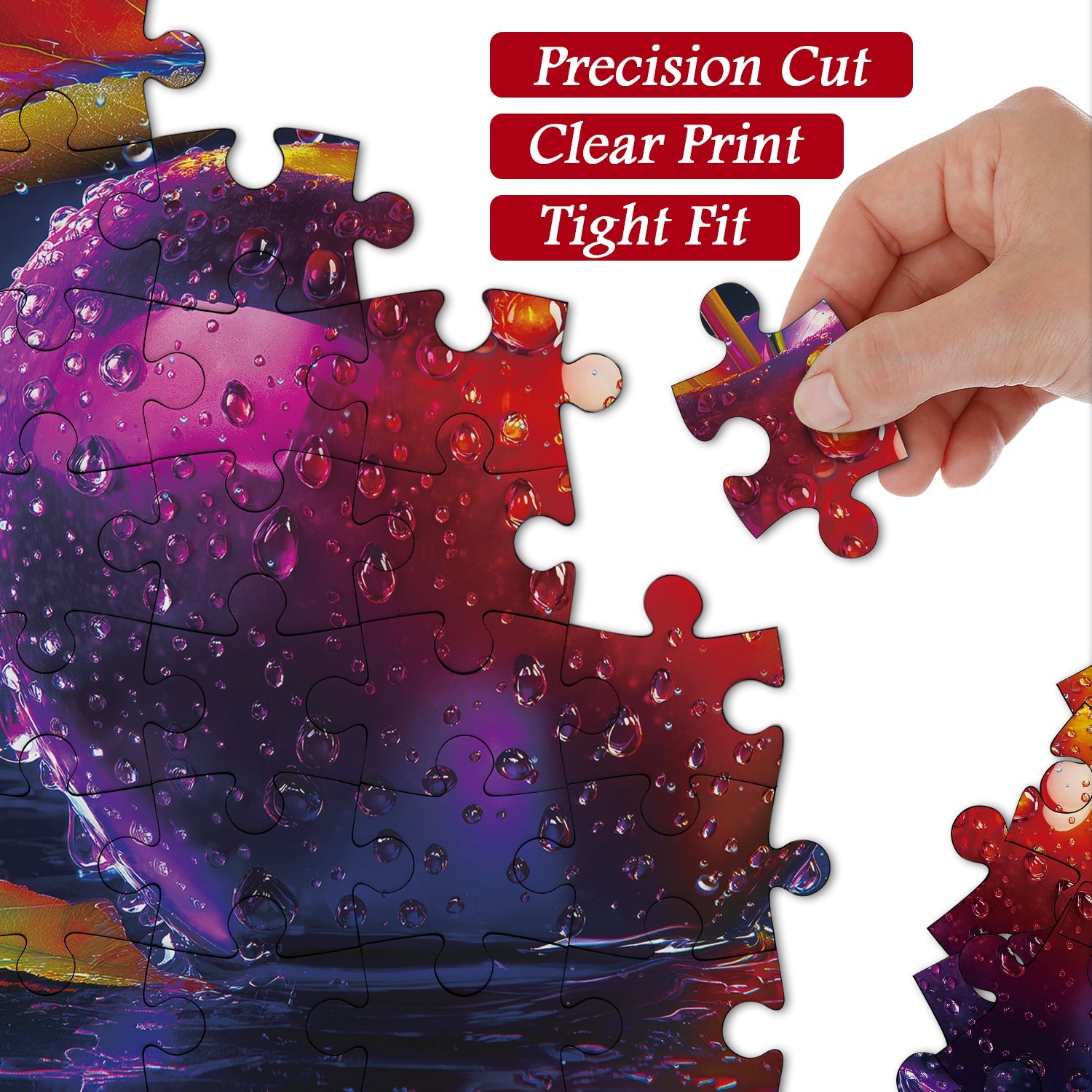 Regentropfen -Apfel -Puzzles 1000 Stücke