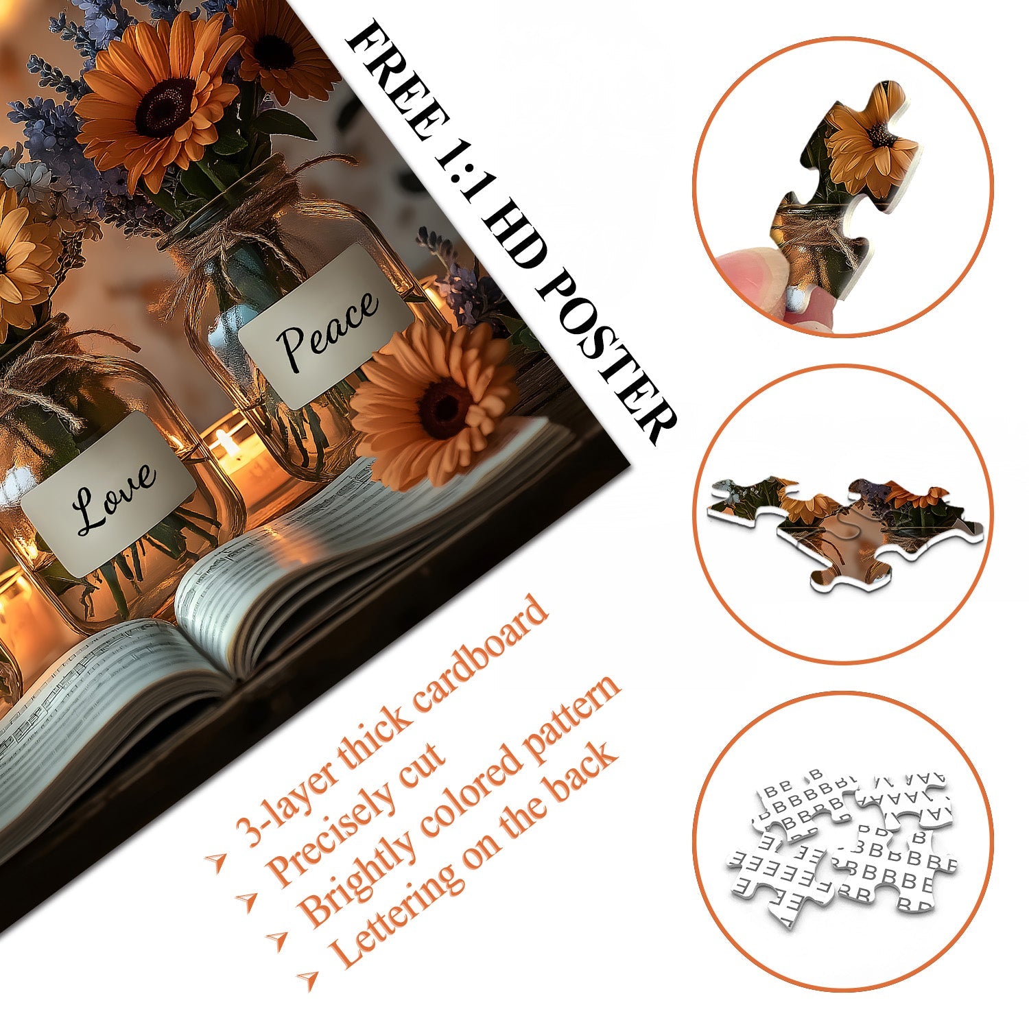 Accoglienti vasi di fiori puzzle puzzle 1000 pezzi