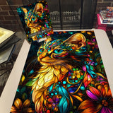 Mystic Floral Cat Puzzle 1000 pièces