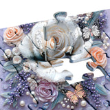 Puzzle rosa ingioiellate puzzle 1000 pezzi