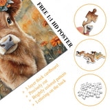 Puzzle à puzzle à molleton à couronne florale 1000 pièces