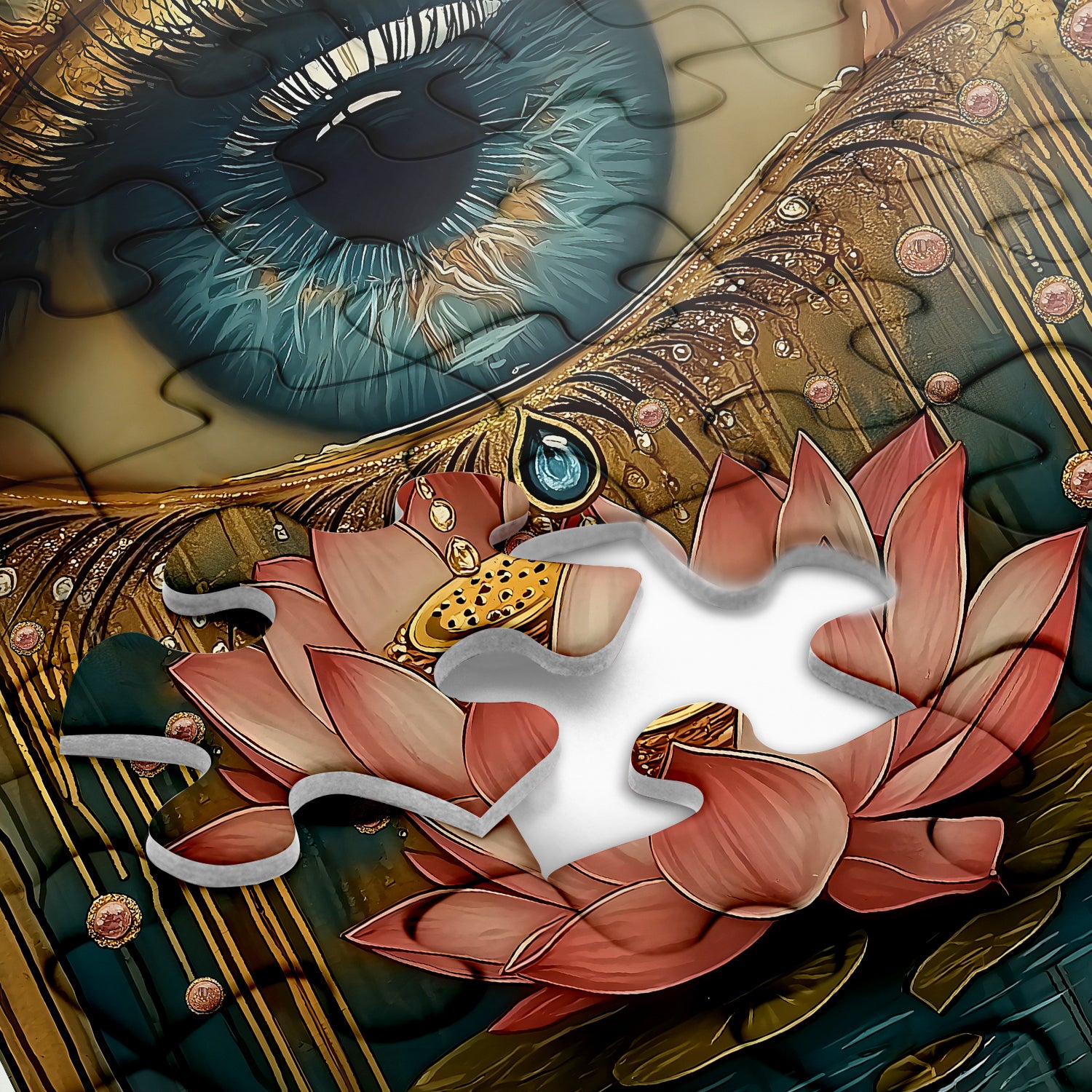 Mystic Lotus Eye Upzwew Pozzle 1000 pezzi