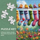 Rainbow Bird's Sock Party Puzzle 1000 pièces