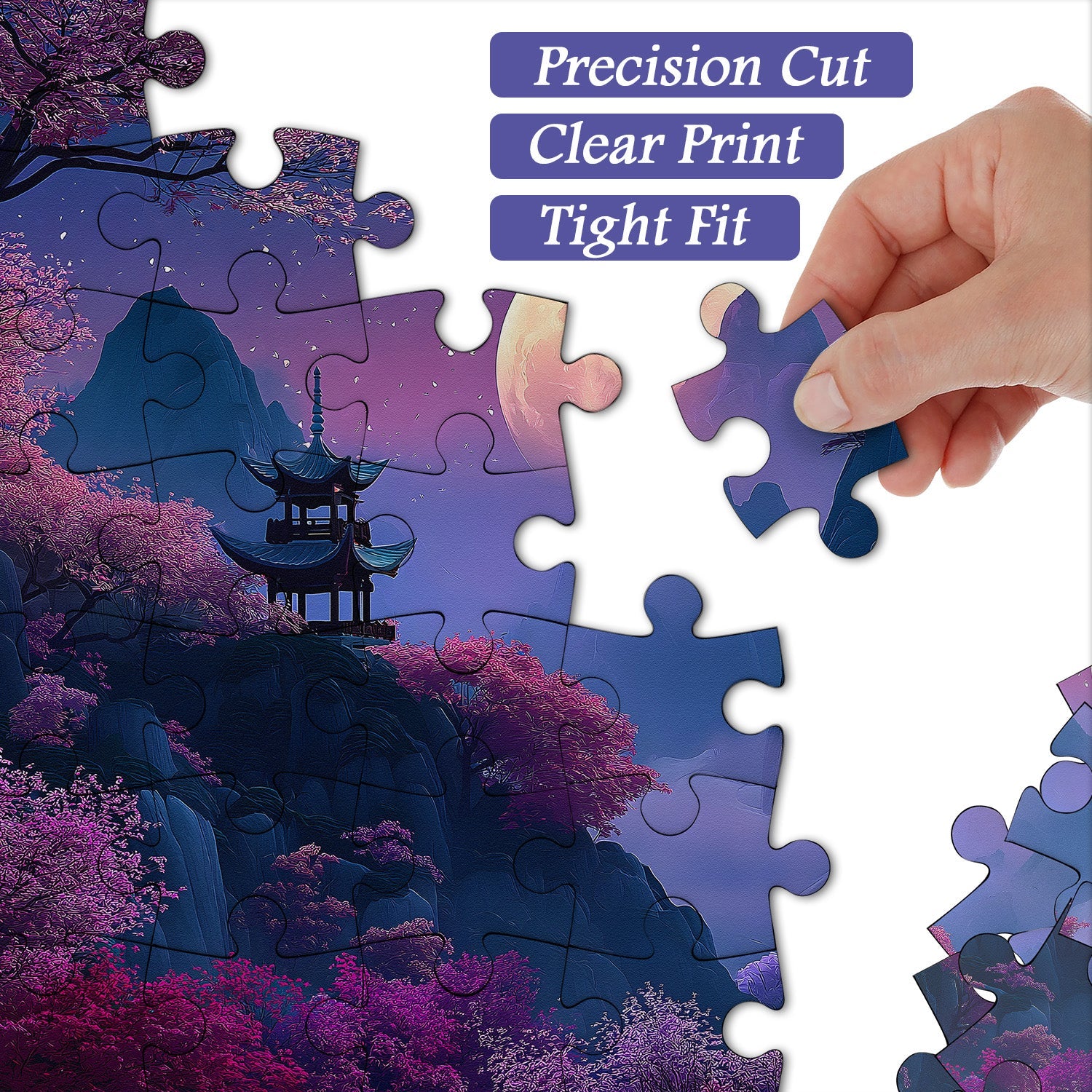 Puzzle du Pavillon des Fleurs de Cerisier 1000 pièces