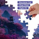 Puzzle du Pavillon des Fleurs de Cerisier 1000 pièces