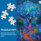 Kristall -Baldachin -Puzzles 1000 Stücke