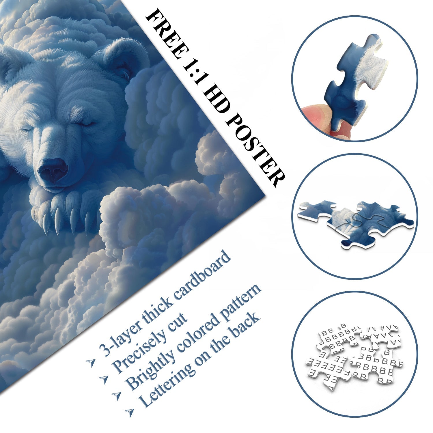 Cloud Bear Puzzle 1000 pièces