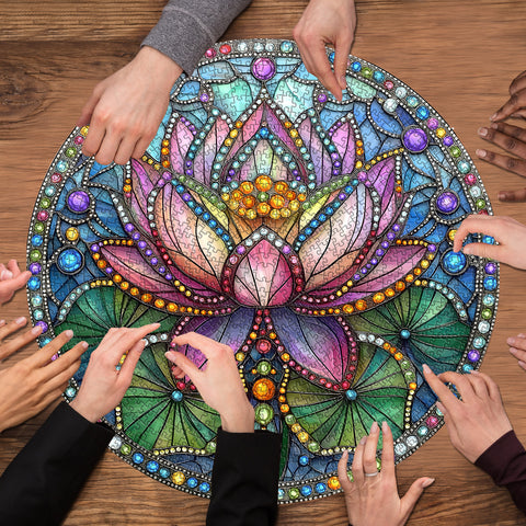 Radiant Lotus Jigsaw Rätsel 1000 Stücke