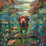 Puzzle cucciolo di laghetto 1000 pezzi