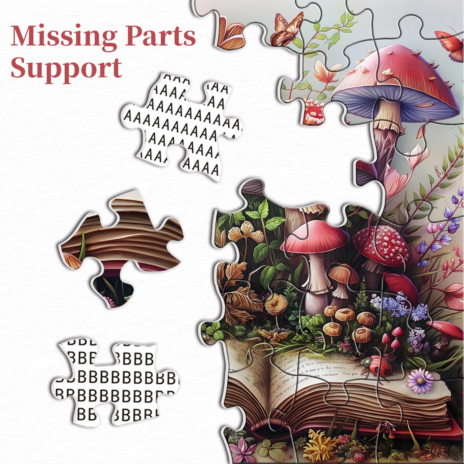 Mushroom Book Jigsaw Puzzle 1000 Pieces