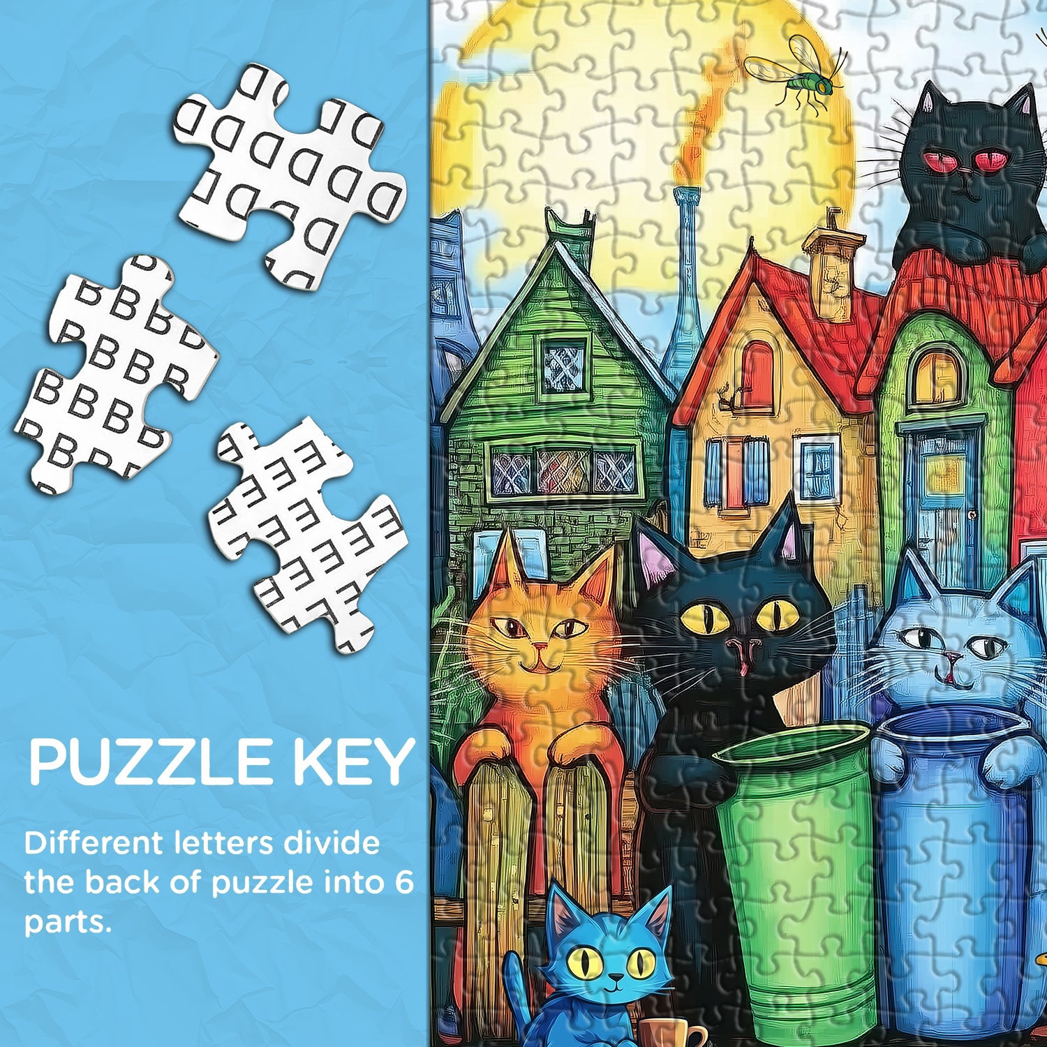 Vitality Cat Street Puzzles Puzzles 1000 pièces